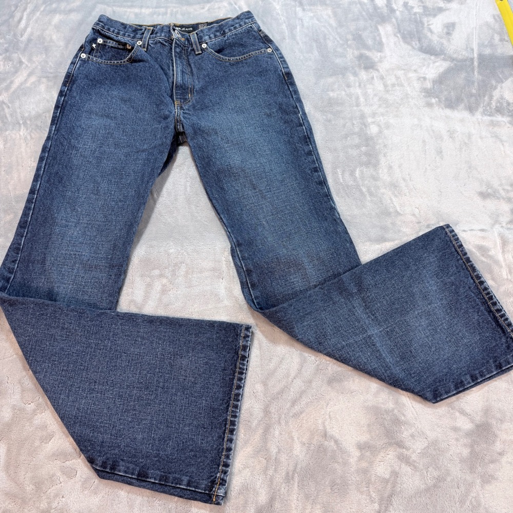 Express Jeans Extreme Flare Dark Wash Denim Pants‎ Women's Size 5R
